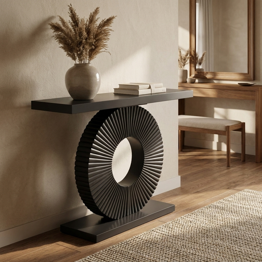 Atelier console table styled in a entry