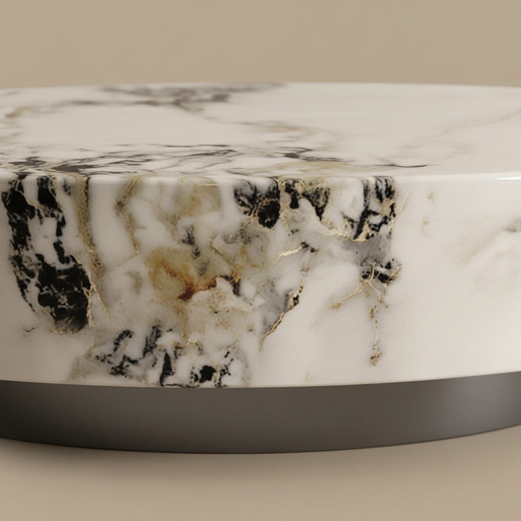 Alba Marble Coffee Table - Marble Detail