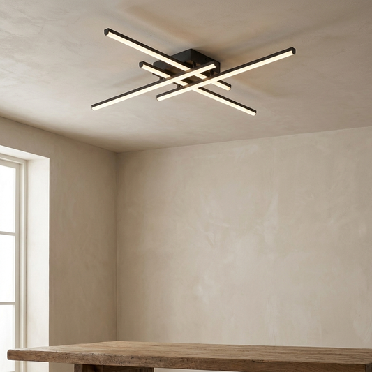Fenwick Ceiling Light styled in a living room