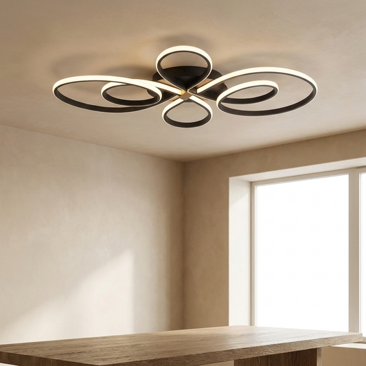 Kael Ceiling Light styled in a living room