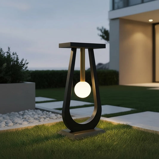 Solene Garden Light styled in a garden lawn