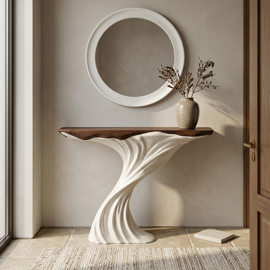 Noor console table styled in a entry