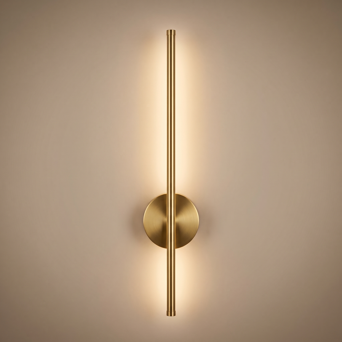 Vela Wall Sconce in brushed gold
