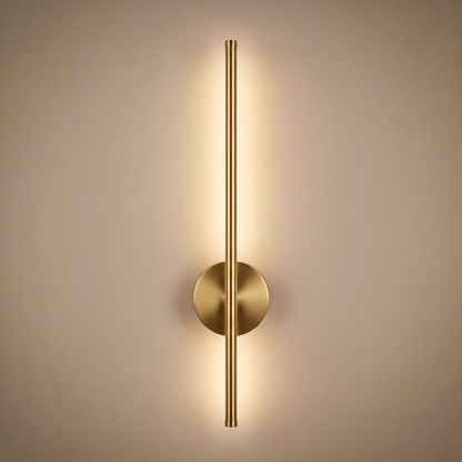 Vela Wall Sconce in brushed gold