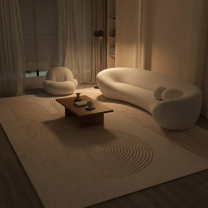 Serene Stripe Rug - evening mood scene