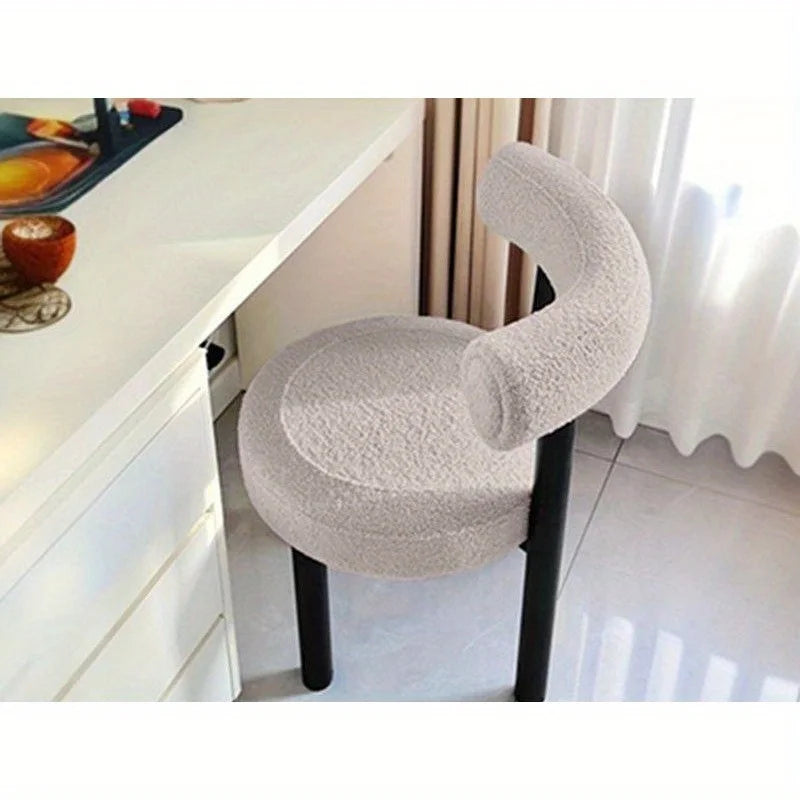 Sable Accent Stool - white