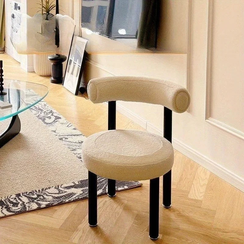 Sable Accent Stool - white