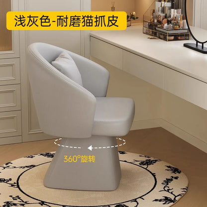Cirque Vanity Chair - grey skin