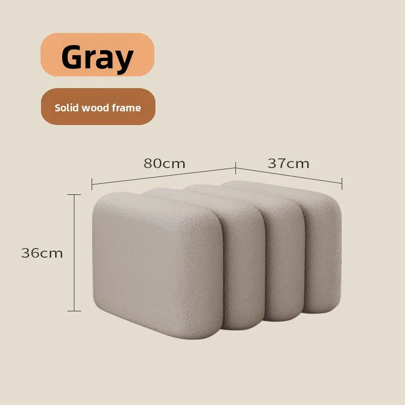Linden Bench - grey-80cm
