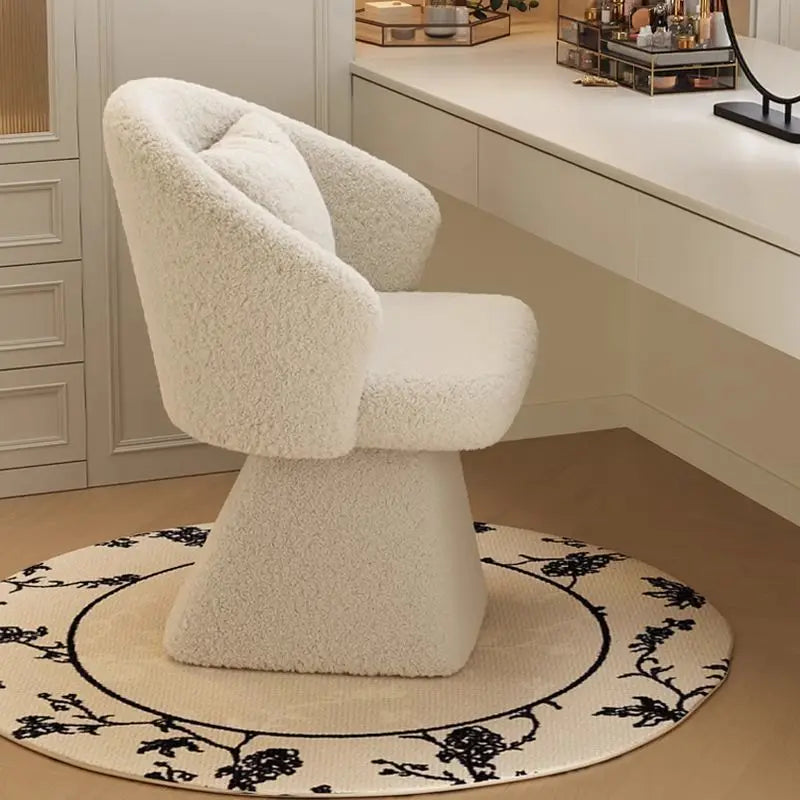 Cirque Vanity Chair - white velvet