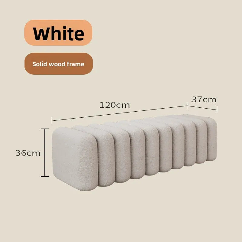 Linden Bench - white-120cm