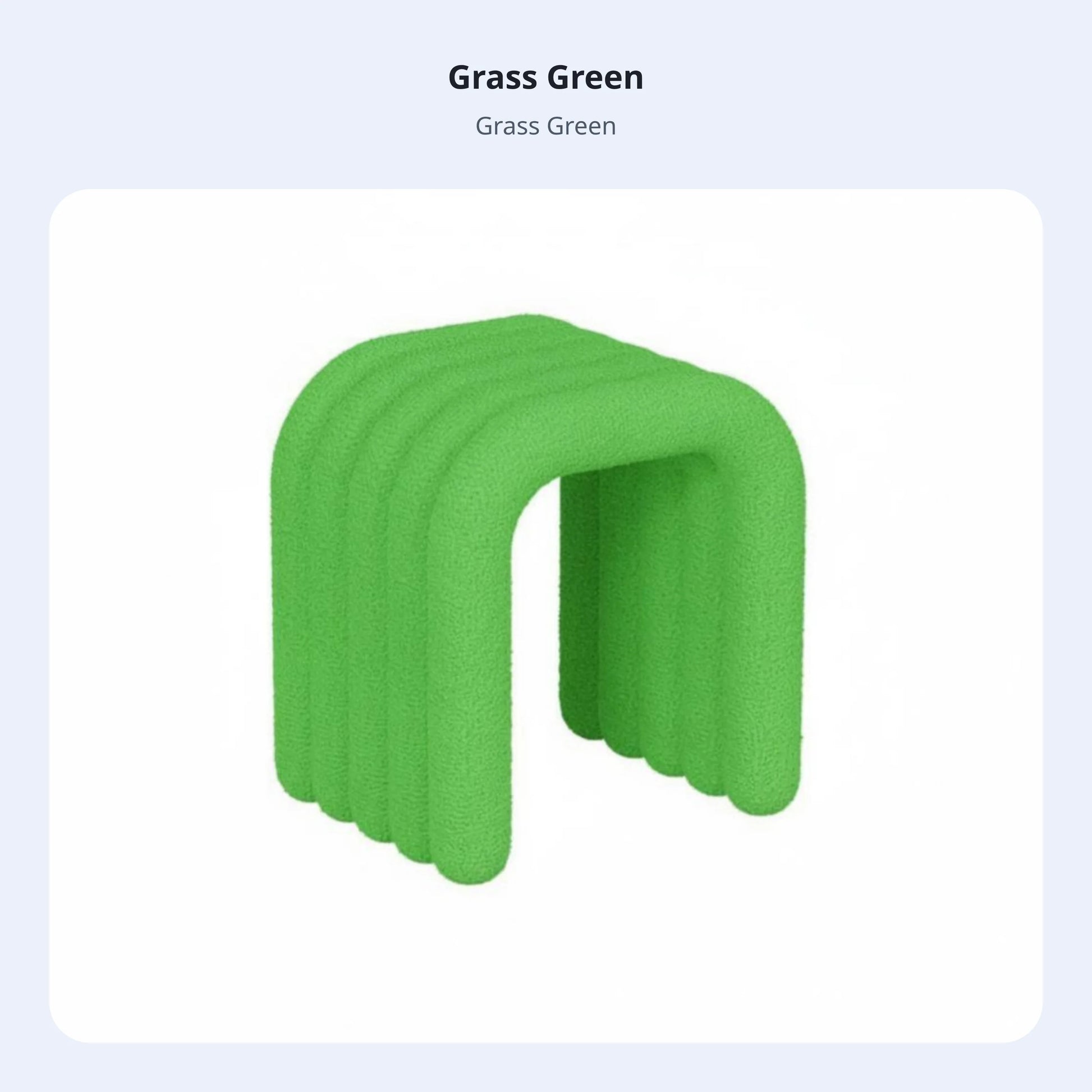 Cleo Arch Stool - Grass Green