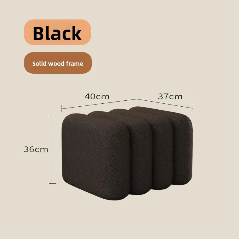 Linden Bench - black-40cm