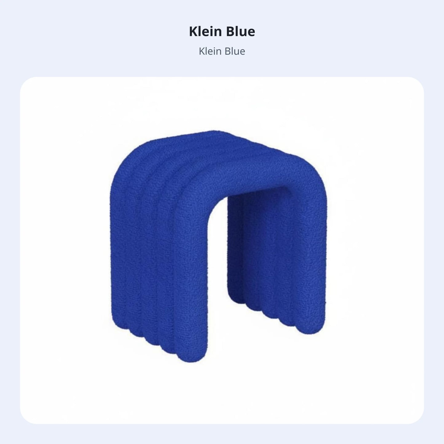 Cleo Arch Stool - Klein Blue