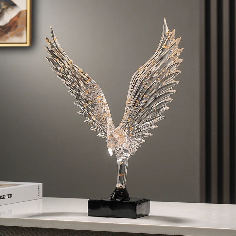 Abstract Gold Eagle Decoration