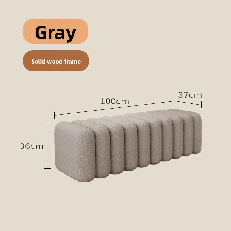 Linden Bench - grey-100cm