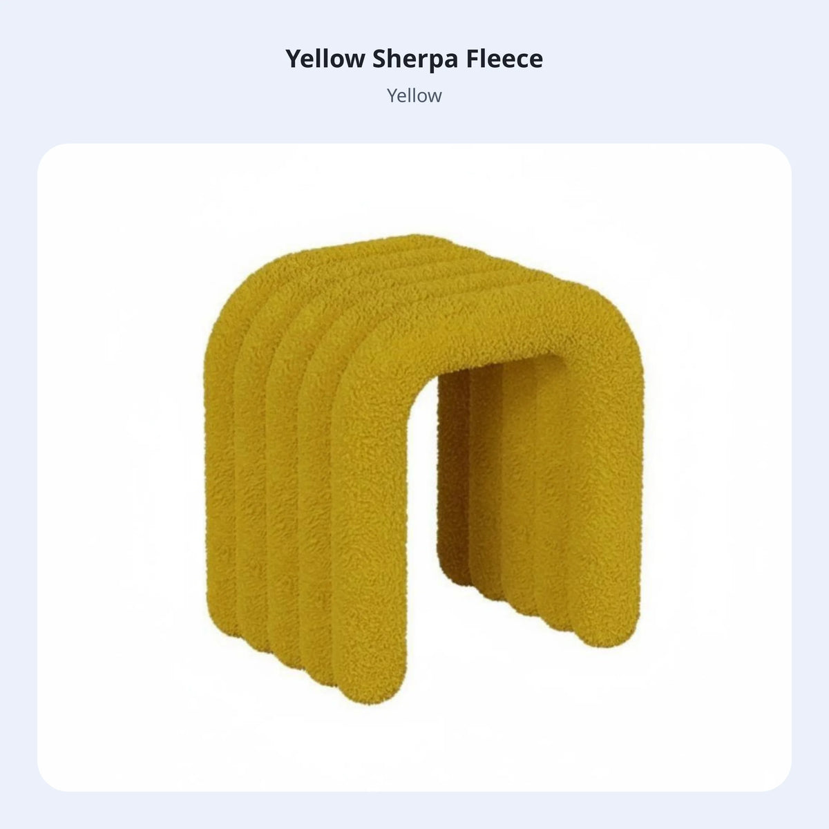 Cleo Arch Stool - Yellow
