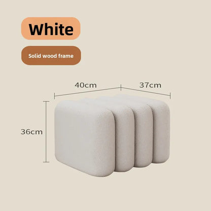 Linden Bench - white-40cm