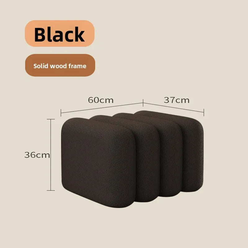 Linden Bench - black-60cm