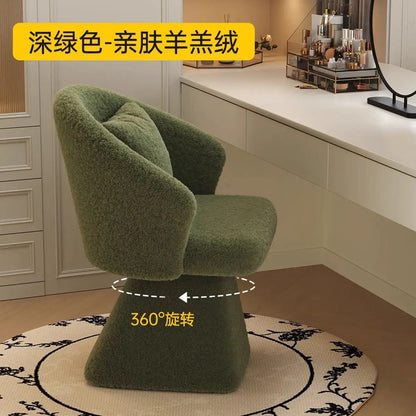Cirque Vanity Chair - green velvet