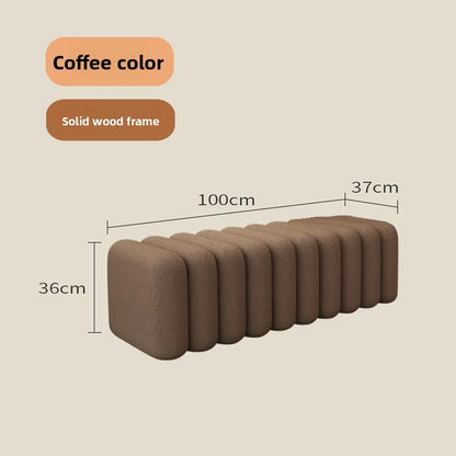 Linden Bench - coffee-100cm