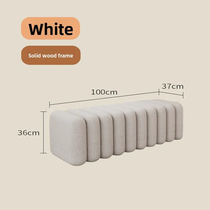 Linden Bench - white-100cm