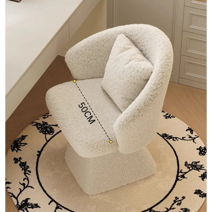 Cirque Vanity Chair - white velvet