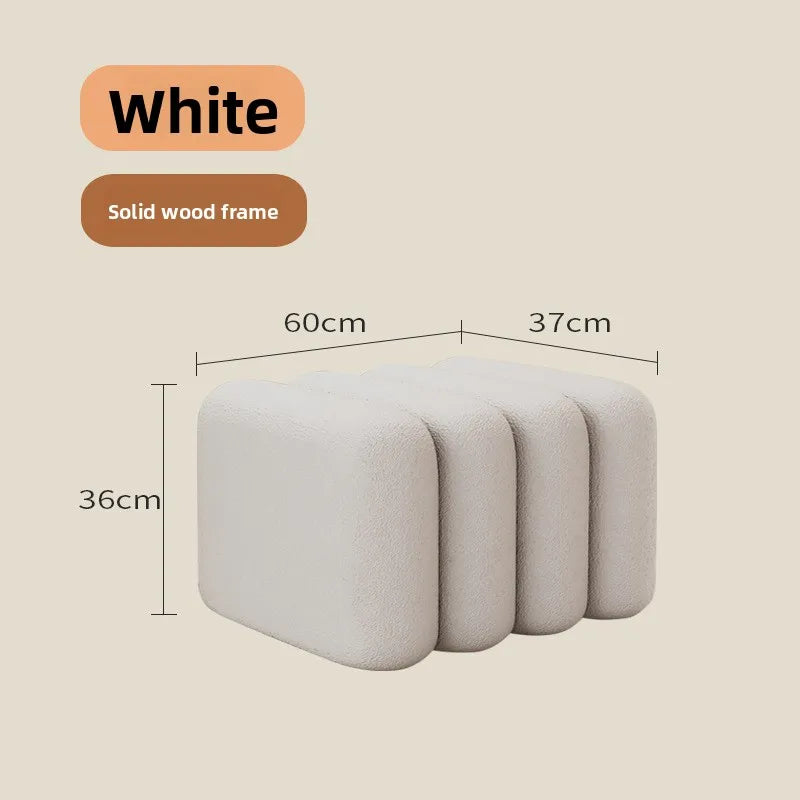 Linden Bench - white-60cm