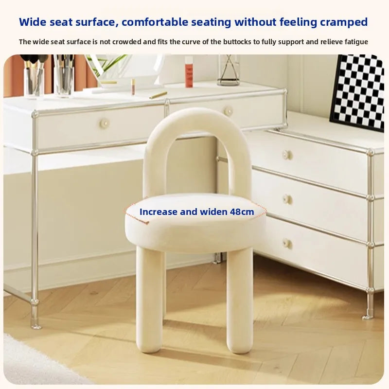 Parlo Vanity Stool - beige