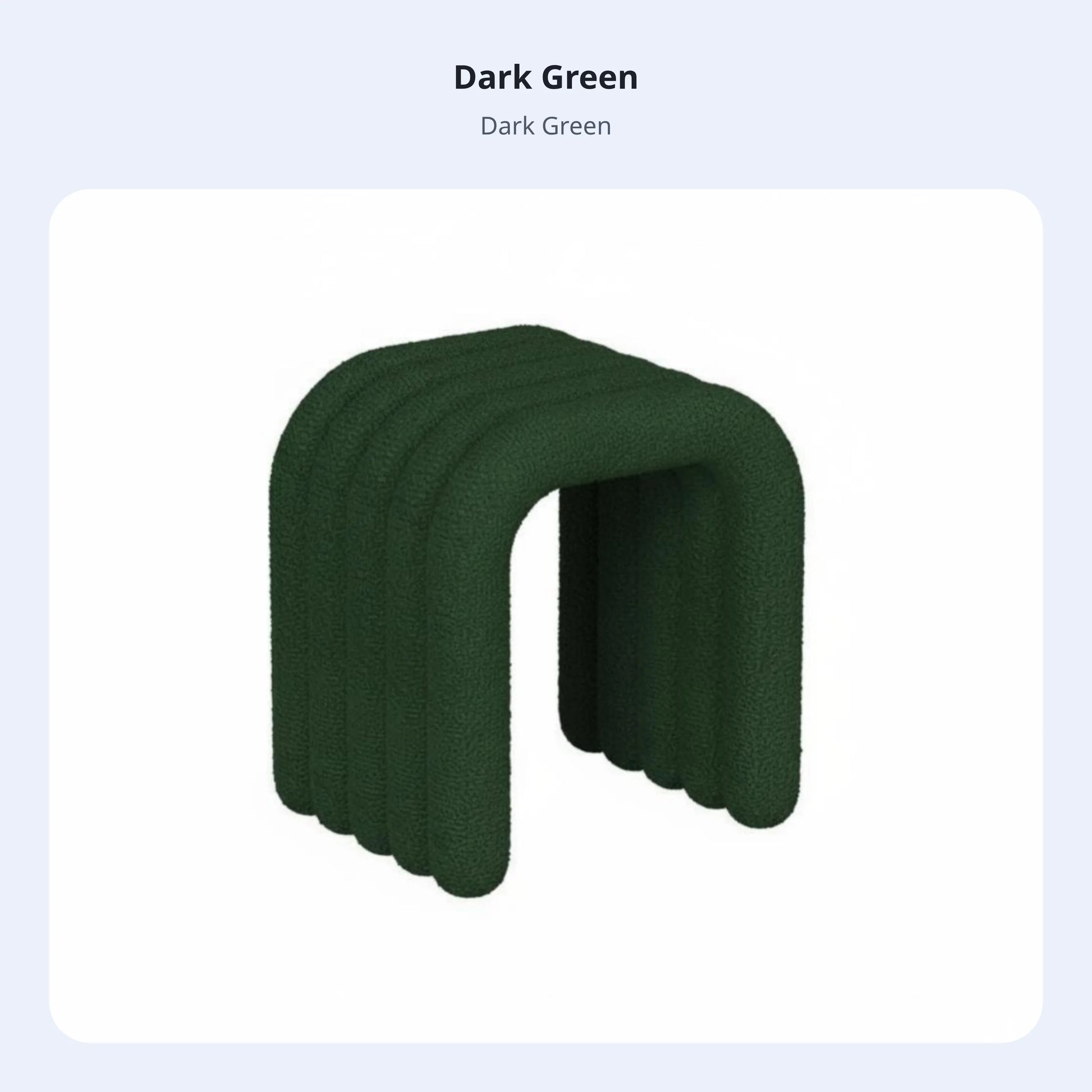 Cleo Arch Stool - Dark Green