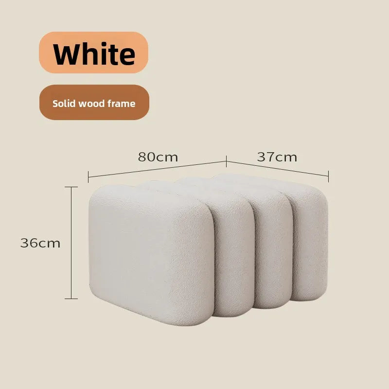 Linden Bench - white-80cm