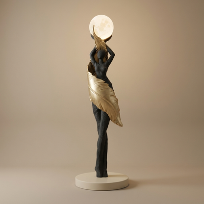 Ardent floor lamp, black gold