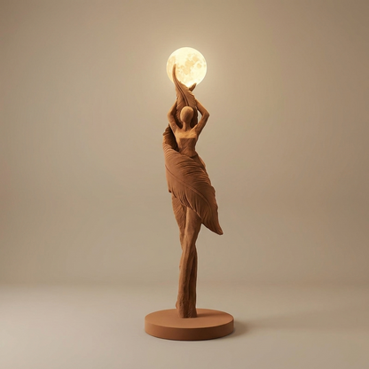 Ardent floor lamp, brown