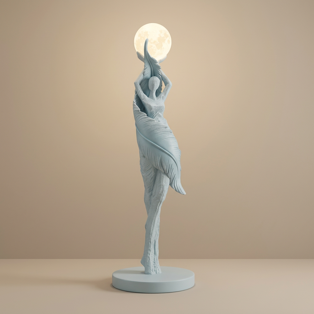 Ardent floor lamp, light blue