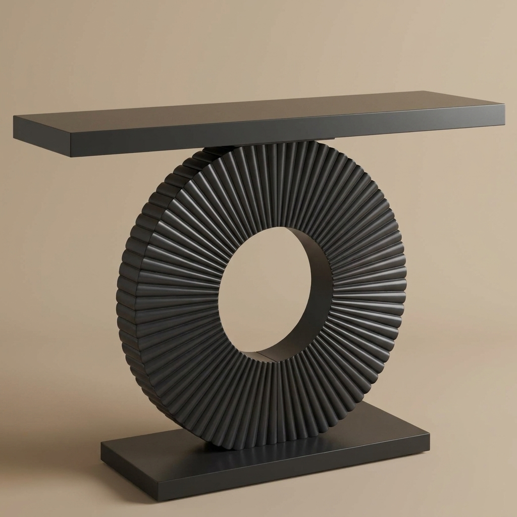 Atelier console table, onyx