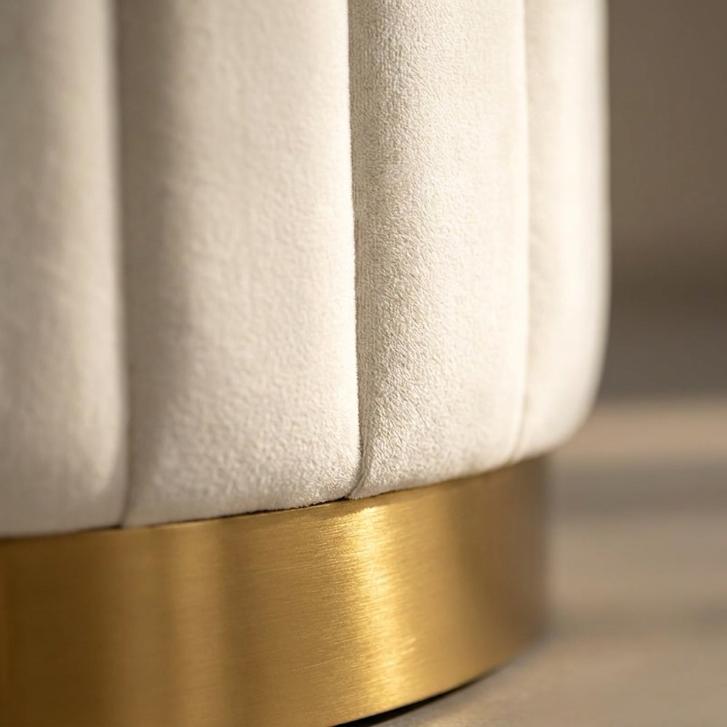 Blythe storage stool, detail