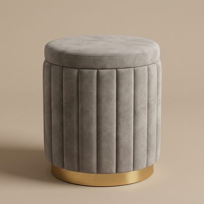 Blythe Storage Stool — grey Storage