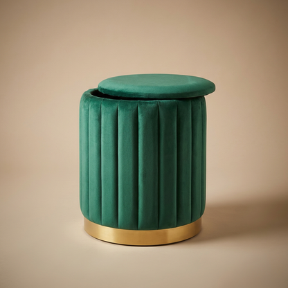 Blythe Storage Stool — green Basic