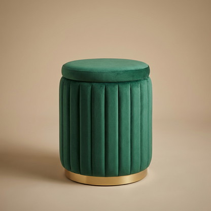 Blythe Storage Stool — green Storage