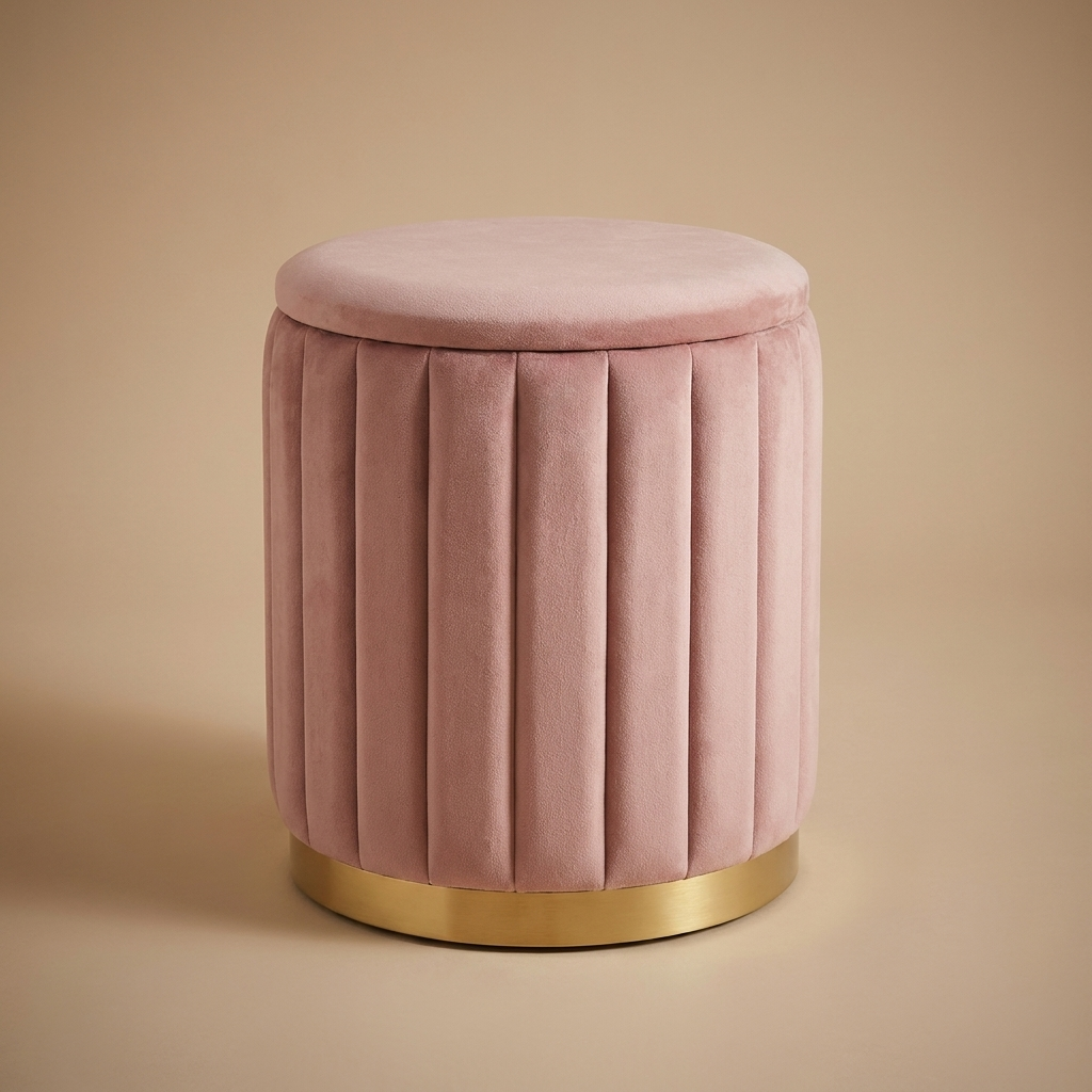Blythe Storage Stool — pink Storage