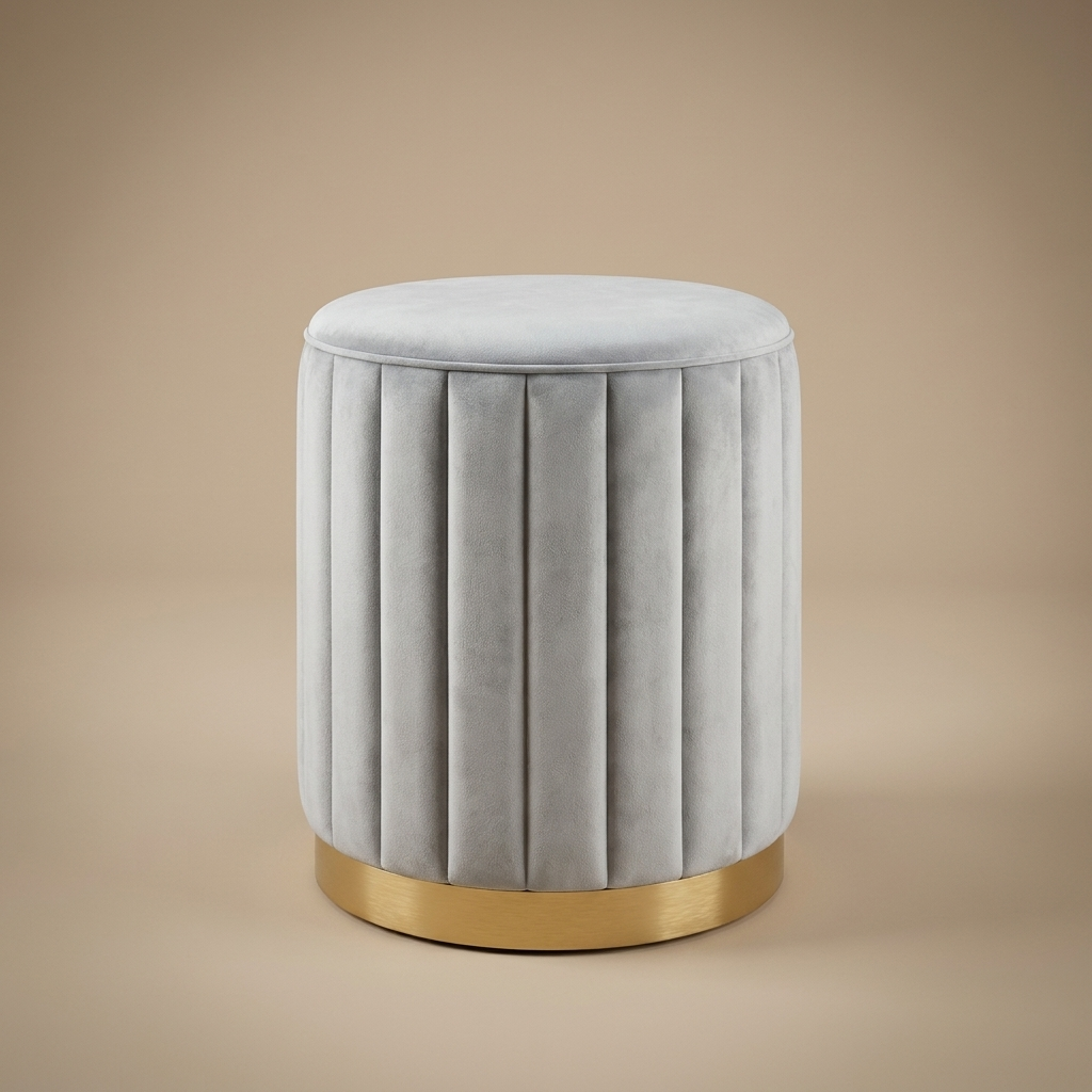 Blythe Storage Stool — grey Basic