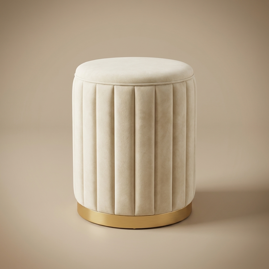 Blythe Storage Stool — white Basic