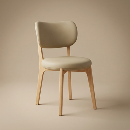 Brae dining chair, light oak / light khaki