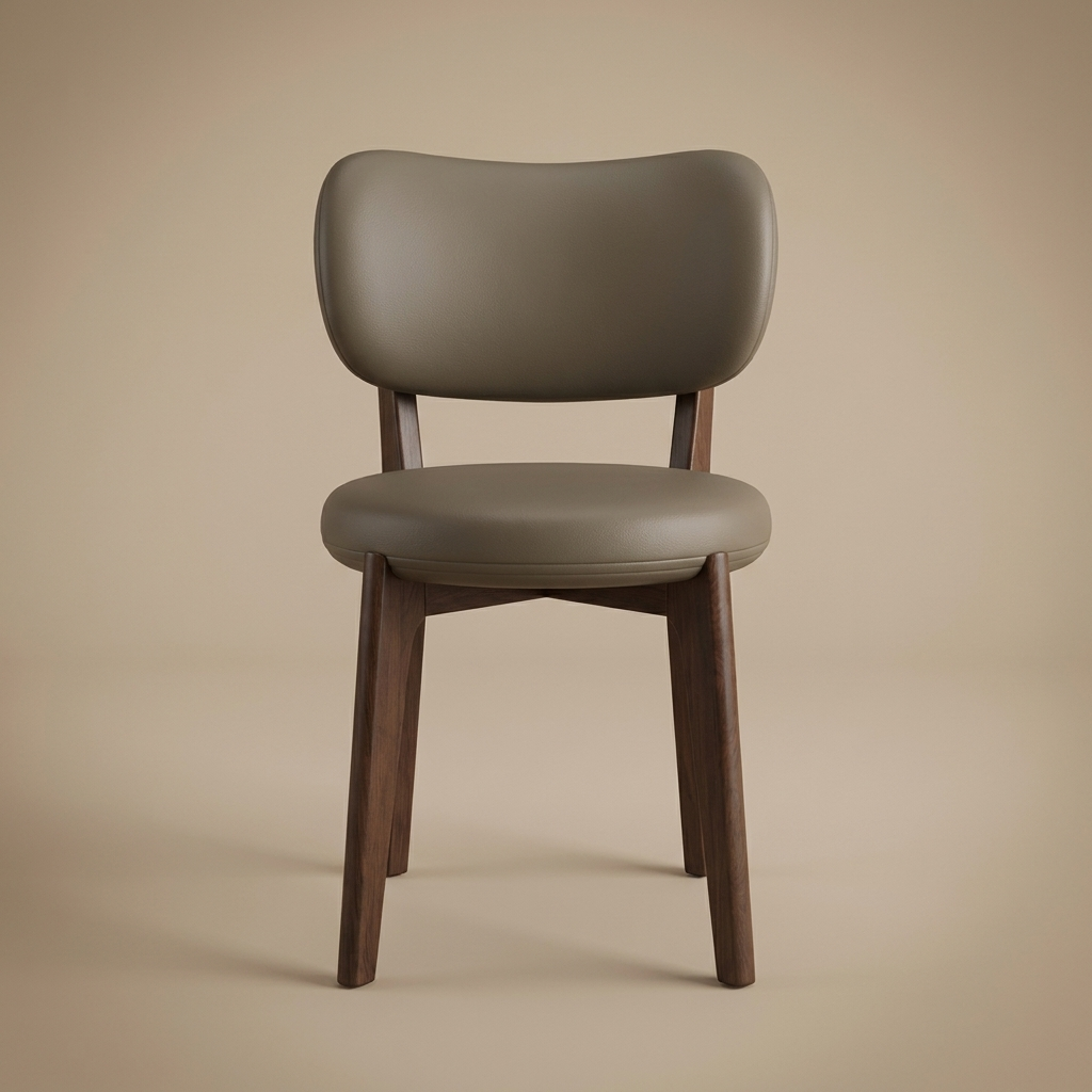 Brae dining chair, dark walnut / dark khaki