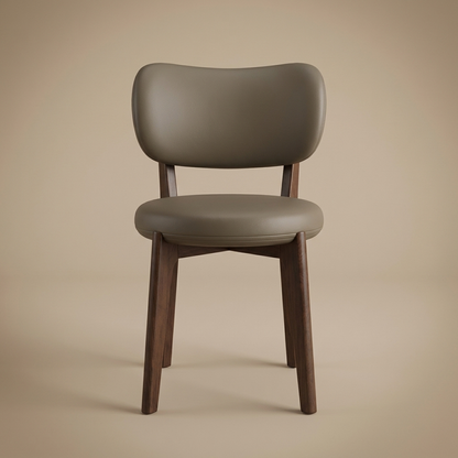 Brae dining chair, dark walnut / dark khaki