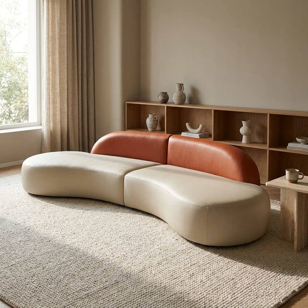 Brera sofa styled in a study