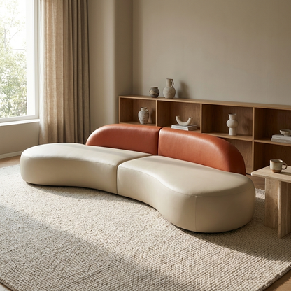 Brera sofa styled in a study