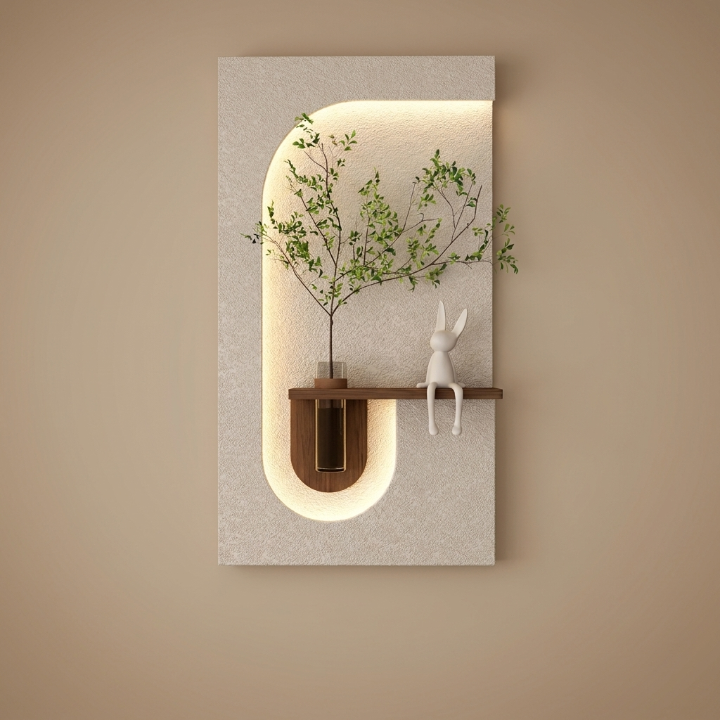 Brier backlit wall art panel, style a