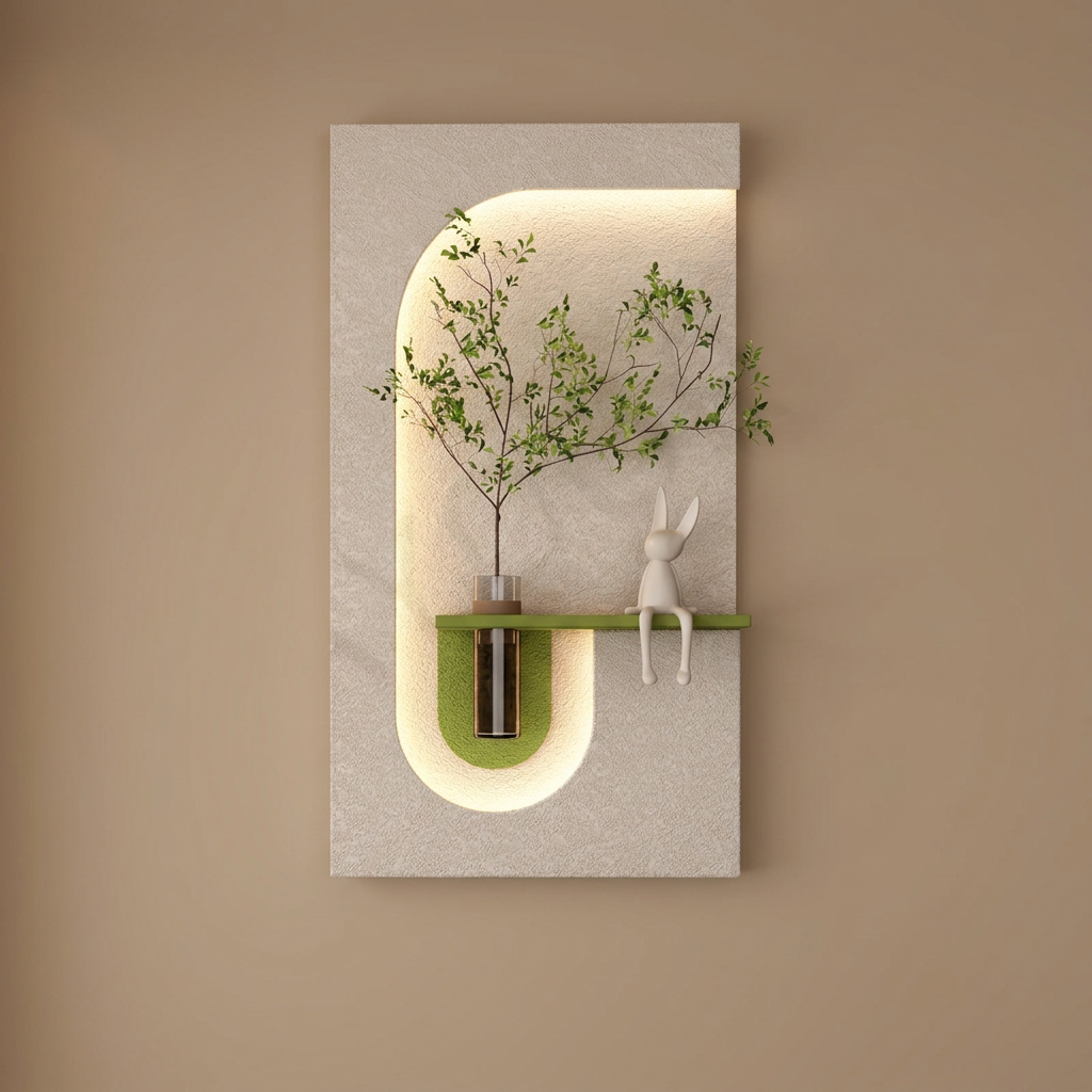 Brier backlit wall art panel, style b