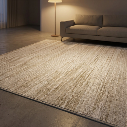 Calyx rug, lit at night